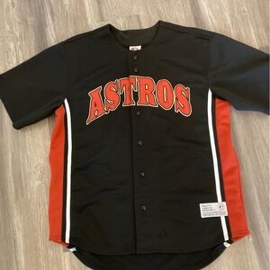 VTG Craig Biggio Houston Astros Jersey 90s Throwback Stitched Men Lg MLB Black